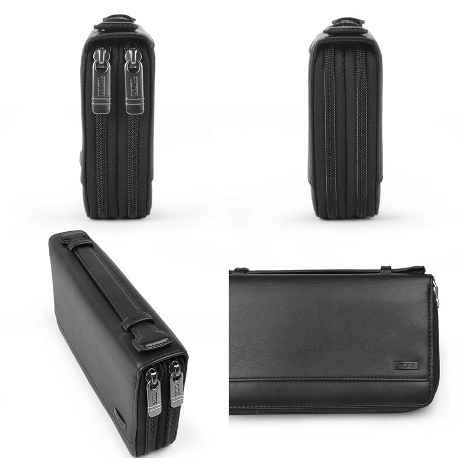 Amazon.co.jp: TUMI（トゥミ）DOUBLE ZIP AROUND CLUTCH BLACK